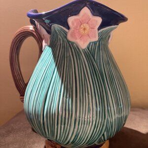 Vintage Fitz and Floyd MAJOLICA Pitcher